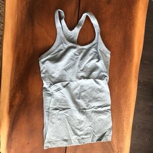 Baby blue lululemon racer back tank